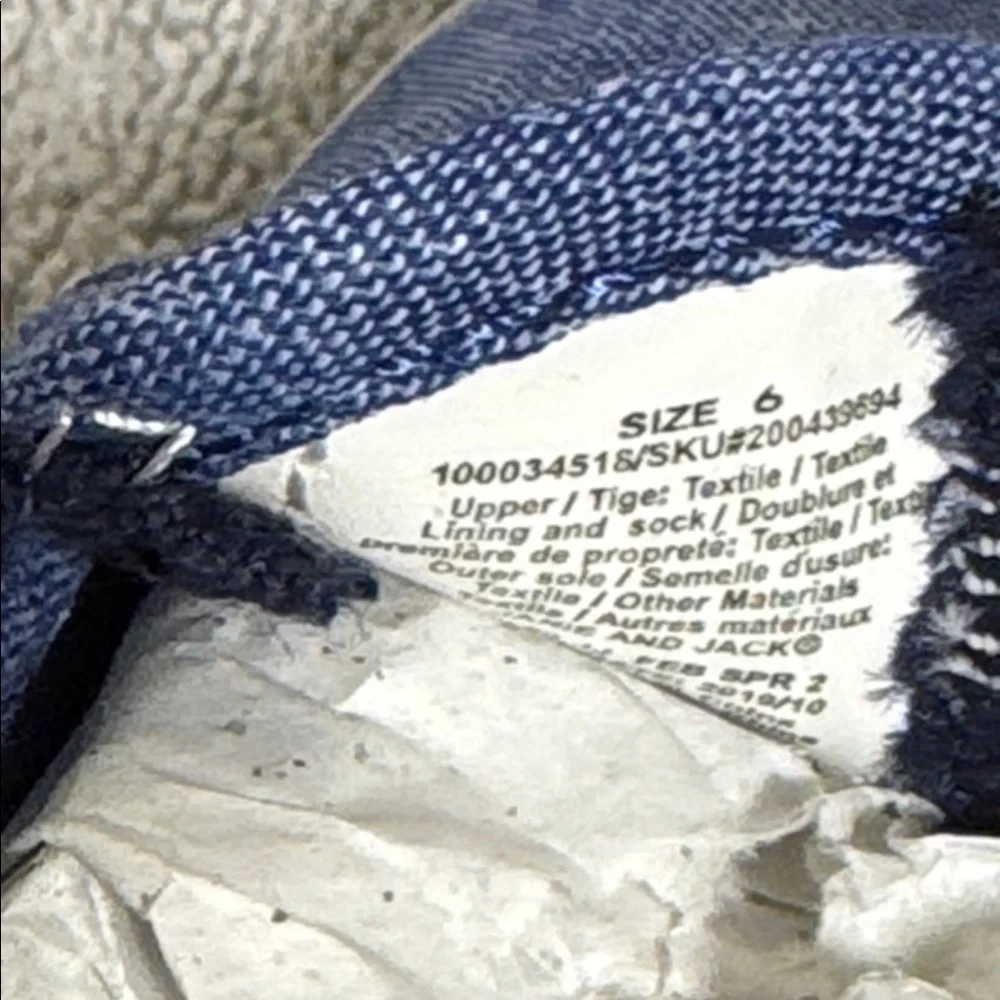 Janie and Jack sneakers NWT Blue Slip-On‎ Sneakers boys size 6